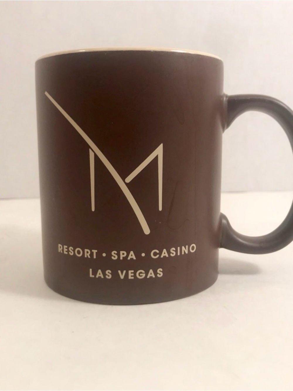 M Resort Spa Casino Las Vegas Brown Coffee Mug!